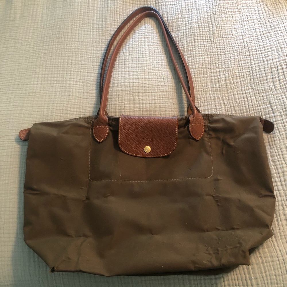 Longchamp Medium Brown Le Pilage Tote